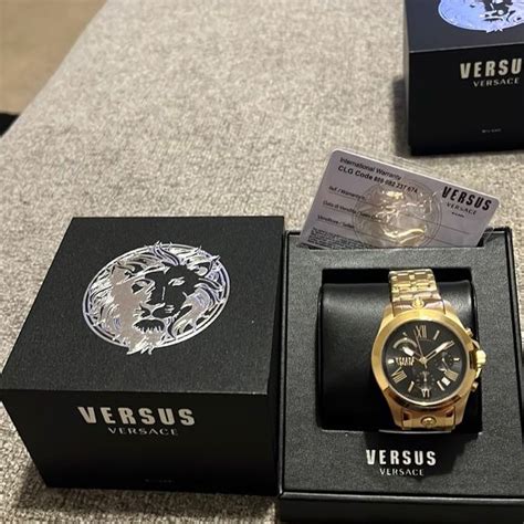 versace watch v17|Versace credit card check.